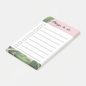 Benutzerdefinierte Bananenblätter Post-it Klebezettel (angewinkelt)