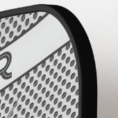 Benutzerdefinierte Banger Gefahr Silver Personalis Pickleball Schläger (Linke Seite)