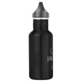 Benutzerdefinierte Bar | Einfache Anfangsbezeichnu Edelstahlflasche (Links)