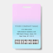 Benutzerdefinierte Barcode-Foto-ID Gesundheitsmedi Ausweis (Back)