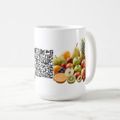 Benutzerdefinierte Barcode-Werbebecher Kaffeetasse (VorderseiteRechts)