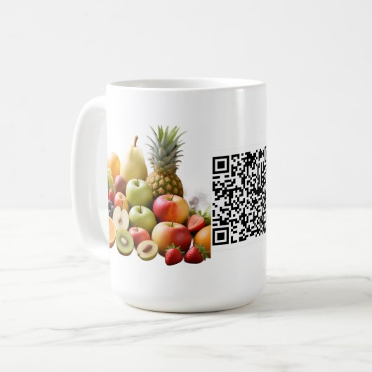 Benutzerdefinierte Barcode-Werbebecher Kaffeetasse (Vorderseite Links)