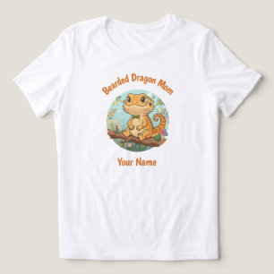 Benutzerdefinierte Bartagamen-Mama Tri-Blend Shirt