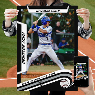 Benutzerdefinierte Baseball-Andenken in lebendigem Poster