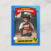 Benutzerdefinierte Baseball-Handelskarte, Comic-Ba Telefonnummerkarte (Vorderseite)