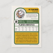 Benutzerdefinierte Baseball-Handelskarte, Vintage Telefonnummerkarte (Rückseite)