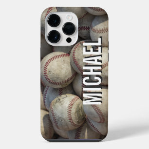 Benutzerdefinierte Baseball-Kunst mit Ihrem Namen iPhone 14 Pro Max Hülle