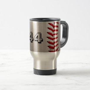 Benutzerdefinierte Baseball-Nummern-Kunst – High-D Reisebecher