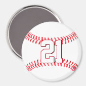 Benutzerdefinierte Baseball-Spielernummer/Buchstab Magnet (Vorderseite/Rückseite)
