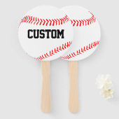 Benutzerdefinierte Baseball-Team-Namensfans für Lü Fächer (Vorne und Hinten)