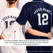 Benutzerdefinierte Baseball-Vater-Mama mit Name un T-Shirt