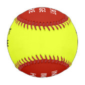 Benutzerdefinierte Baseball-Vorlage Erstellen Sie Baseball (Vorderseite)