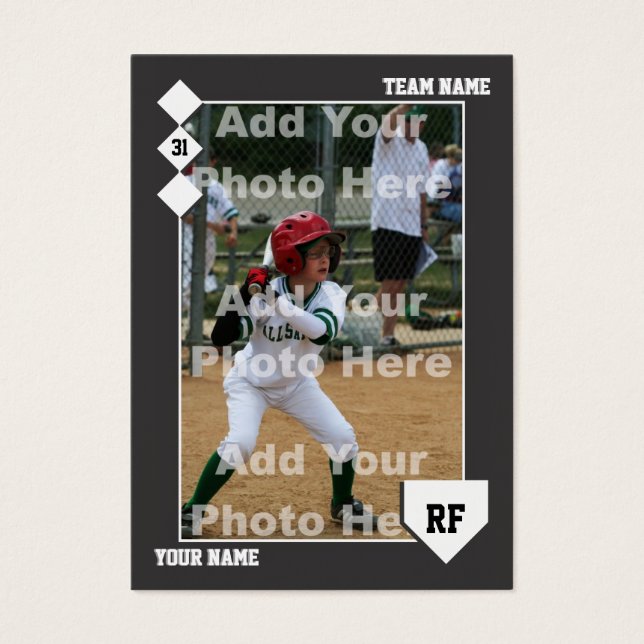 Benutzerdefinierte Baseballkarte (Vorderseite)