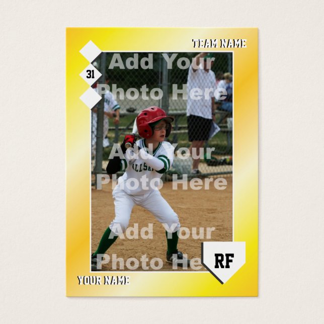 Benutzerdefinierte Baseballkarte (Vorderseite)