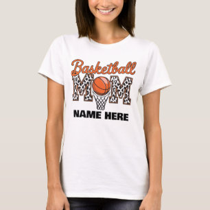 Benutzerdefinierte Basketball-Mama  T-Shirt