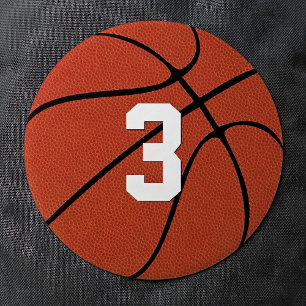 Benutzerdefinierte Basketball-Spieler-Trikotnummer Button
