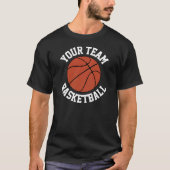 Benutzerdefinierte Basketballmannschaft, Spielerna T-Shirt (Vorderseite)