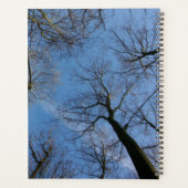 Benutzerdefinierte Baumkrone Äste auf blauem Himme Planer (Rückseite)
