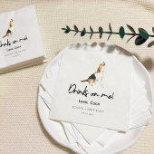 Benutzerdefinierte Beagle-Hochzeit Serviette