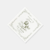Benutzerdefinierte Beagle rustikal Hochzeit Saga g Serviette (Ecke)