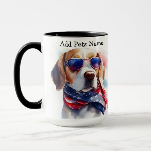 Benutzerdefinierte Beagle-Tasse Tasse (Links)