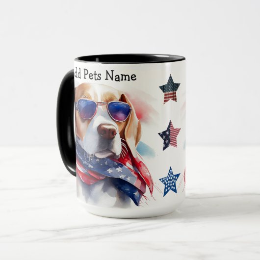 Benutzerdefinierte Beagle-Tasse Tasse (Vorderseite Links)