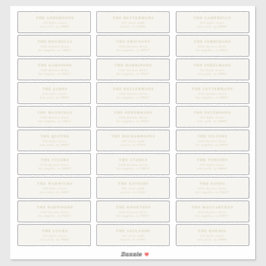 Benutzerdefinierte bearbeitbare individuelle Hochz Aufkleber