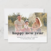 Benutzerdefinierte, bearbeitbare neue Jahreskarte Mitteilungskarte (Vorderseite)