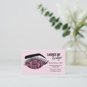 Benutzerdefinierte Beauty Lashes Business Cards |  Visitenkarte (Stehend Vorderseite)