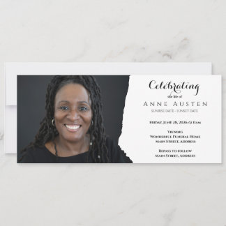 Benutzerdefinierte Beerdigungskarte - Flachkarte