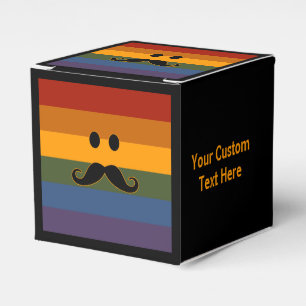 benutzerdefinierte Begünstigungsboxen von Mustache Geschenkschachtel