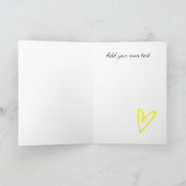 Benutzerdefinierte Behalten, ruhige, helle, gelbe Karte (Innenseite)