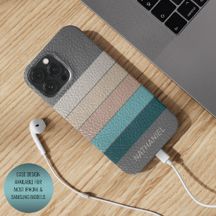 Benutzerdefinierte Beige Grau Aqua Blau Türkis Grü Case-Mate iPhone Hülle