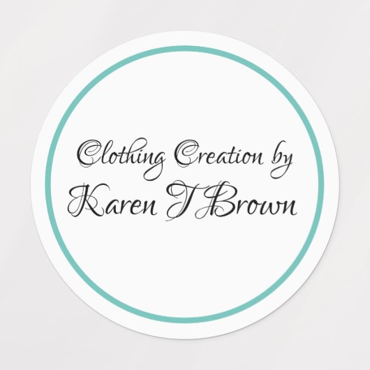 Benutzerdefinierte Bekleidungsmarken Etiketten (Design 1)