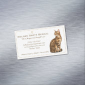 Benutzerdefinierte Bengal Katze Cattery Magnet Ges (Beispiel)