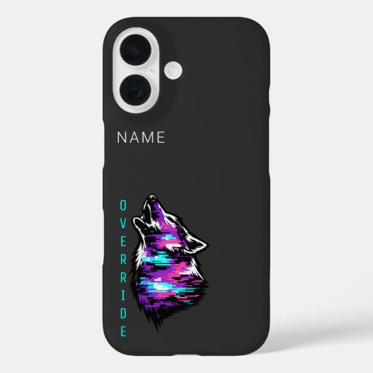 Benutzerdefinierte Benutzer-ID-Überschreibung Wolf Case-Mate iPhone Hülle (Rückseite)