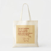 Benutzerdefinierte Bernedoodle-Mutter-Tasche mit H Tragetasche (Vorne)