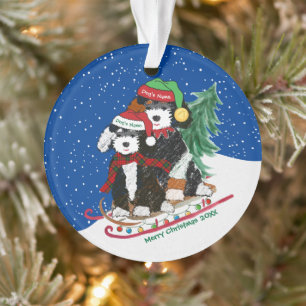 Benutzerdefinierte Bernedoodles dekorierter Weihna Ornament