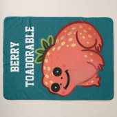 Benutzerdefinierte Berry Toadorable Erdbeere-Frosc Sherpadecke (Vorderseite (Horizontal))