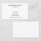 Benutzerdefinierte Beruflich Elegante Moderne einf Visitenkarte (Vorne/Hinten)