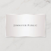 Benutzerdefinierte Berufliche moderne Elegant-Vorl Visitenkarte (Vorderseite)