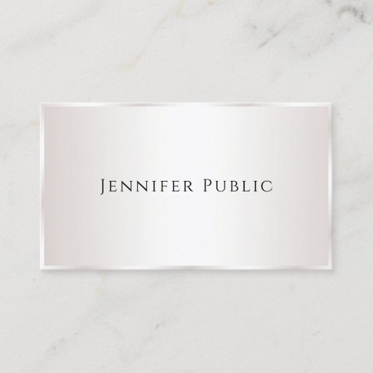 Benutzerdefinierte Berufliche moderne Elegant-Vorl Visitenkarte (Vorderseite)