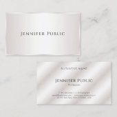 Benutzerdefinierte Berufliche moderne Elegant-Vorl Visitenkarte (Vorne/Hinten)