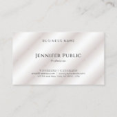 Benutzerdefinierte Berufliche moderne Elegant-Vorl Visitenkarte (Rückseite)