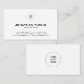 Benutzerdefinierte Berufliche moderne Elegant-Vorl Visitenkarte (Vorne/Hinten)