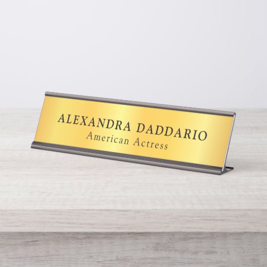 Benutzerdefinierte Berufliche Namensplatte - Name  Schreibtischnamensplakette (Vorderseite )