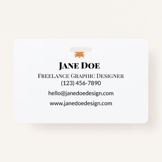 Benutzerdefinierte Berufliche oder persönliche Kon Ausweis (Vorderseite)