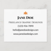 Benutzerdefinierte Berufliche oder persönliche Kon Postkarte (Vorderseite)