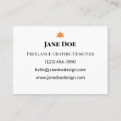 Benutzerdefinierte Berufliche oder persönliche Kon Telefonnummerkarte (Vorderseite)