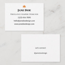 Benutzerdefinierte Berufliche oder persönliche Kon Telefonnummerkarte